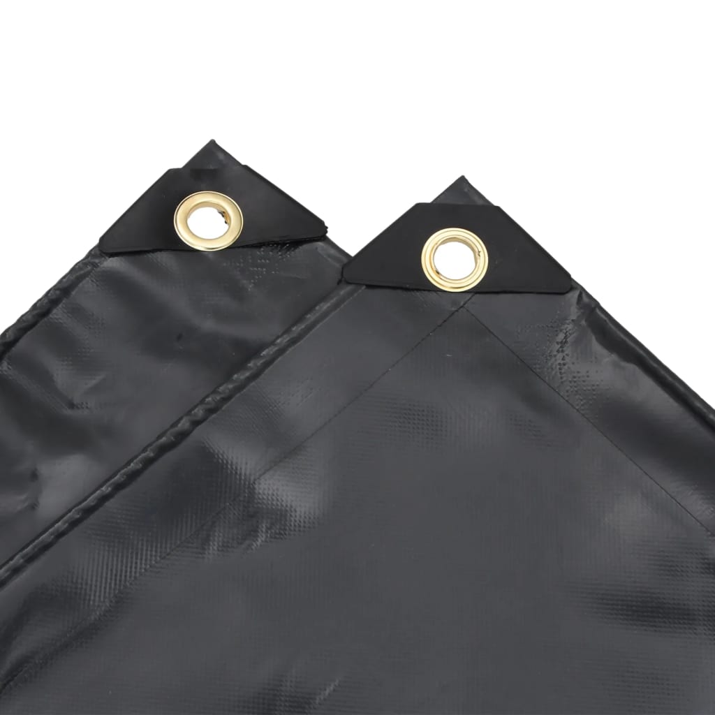 Bâche anthracite 3,5x5 m 600 g/m²