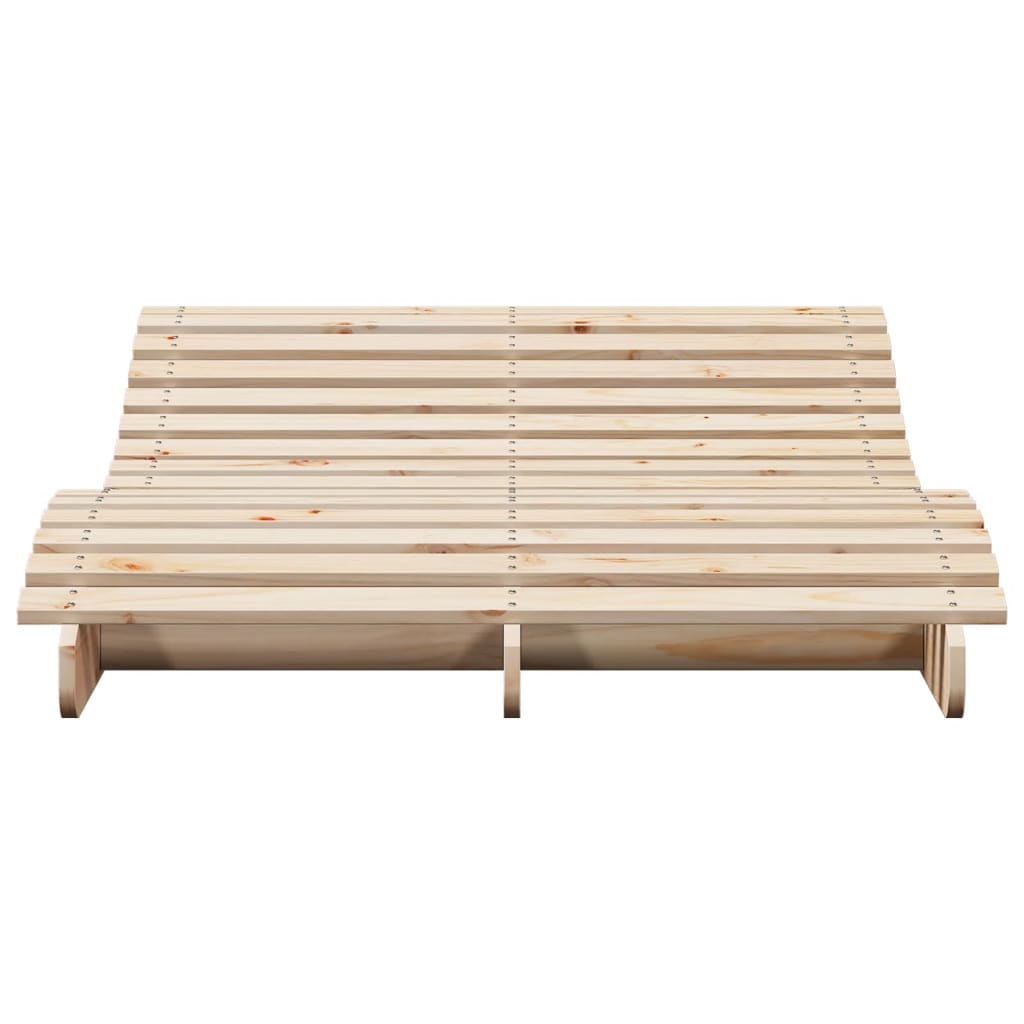 Chaise longue 205x110x31,5 cm bois massif de pin