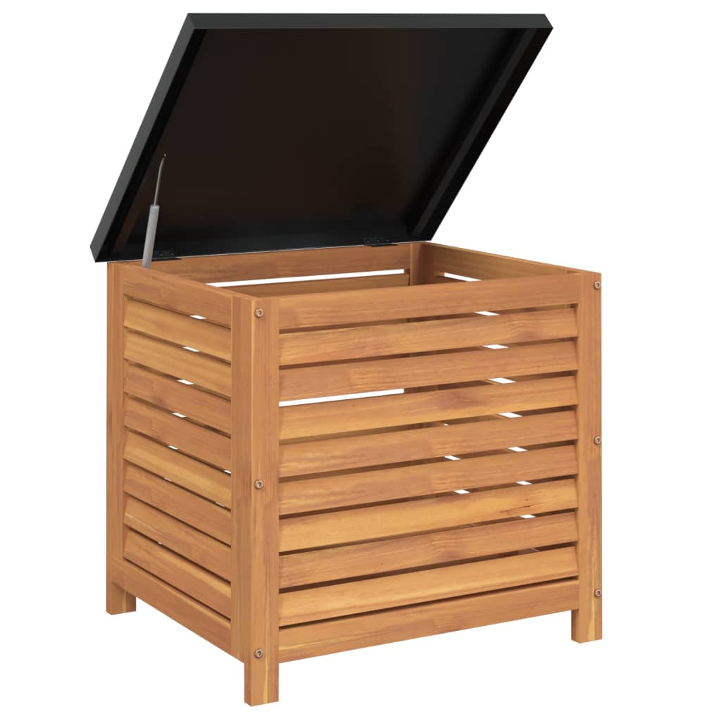 Boîte de rangement de jardin 60x50x55 cm bois massif d'acacia