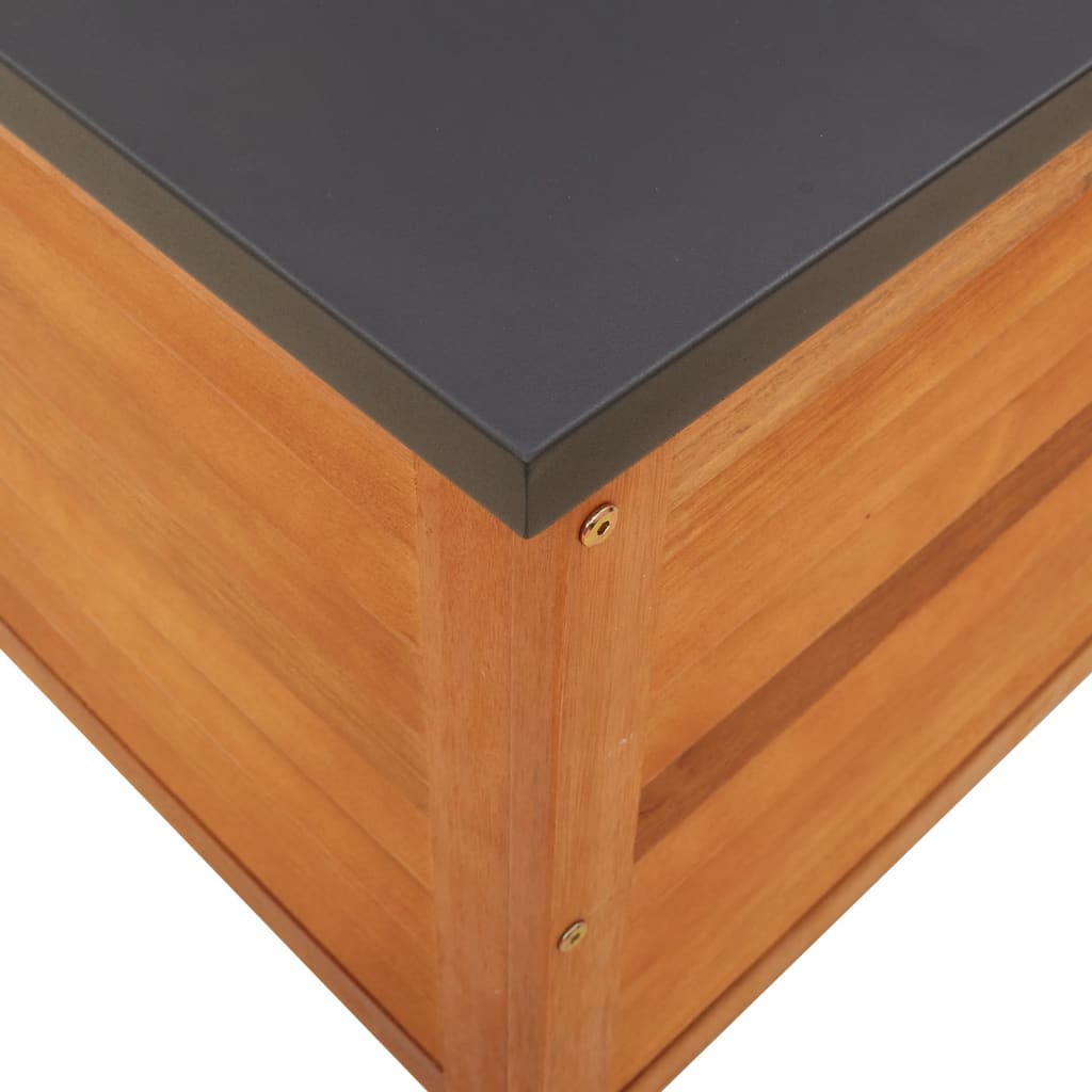 Boîte de rangement de jardin 60x50x55 cm bois massif d'acacia