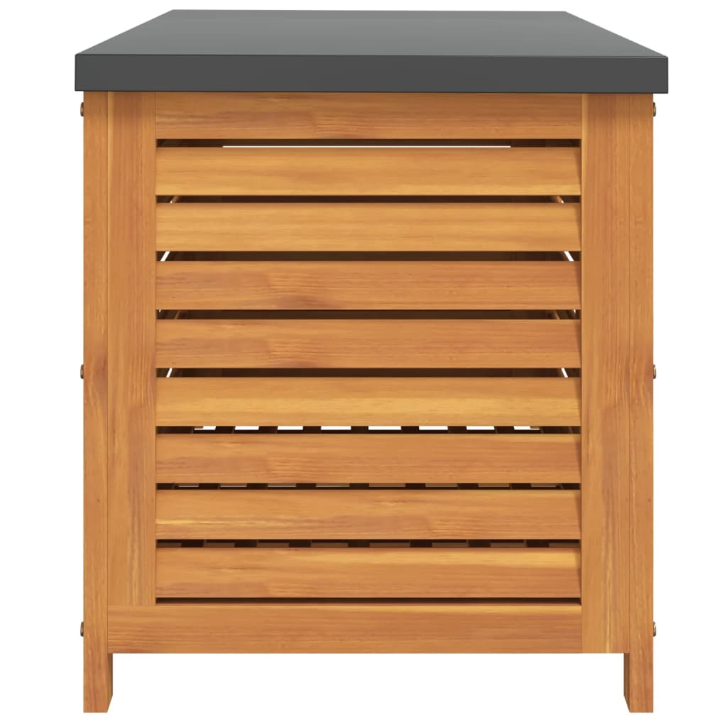 Boîte de rangement de jardin 90x48x55 cm bois massif d'acacia