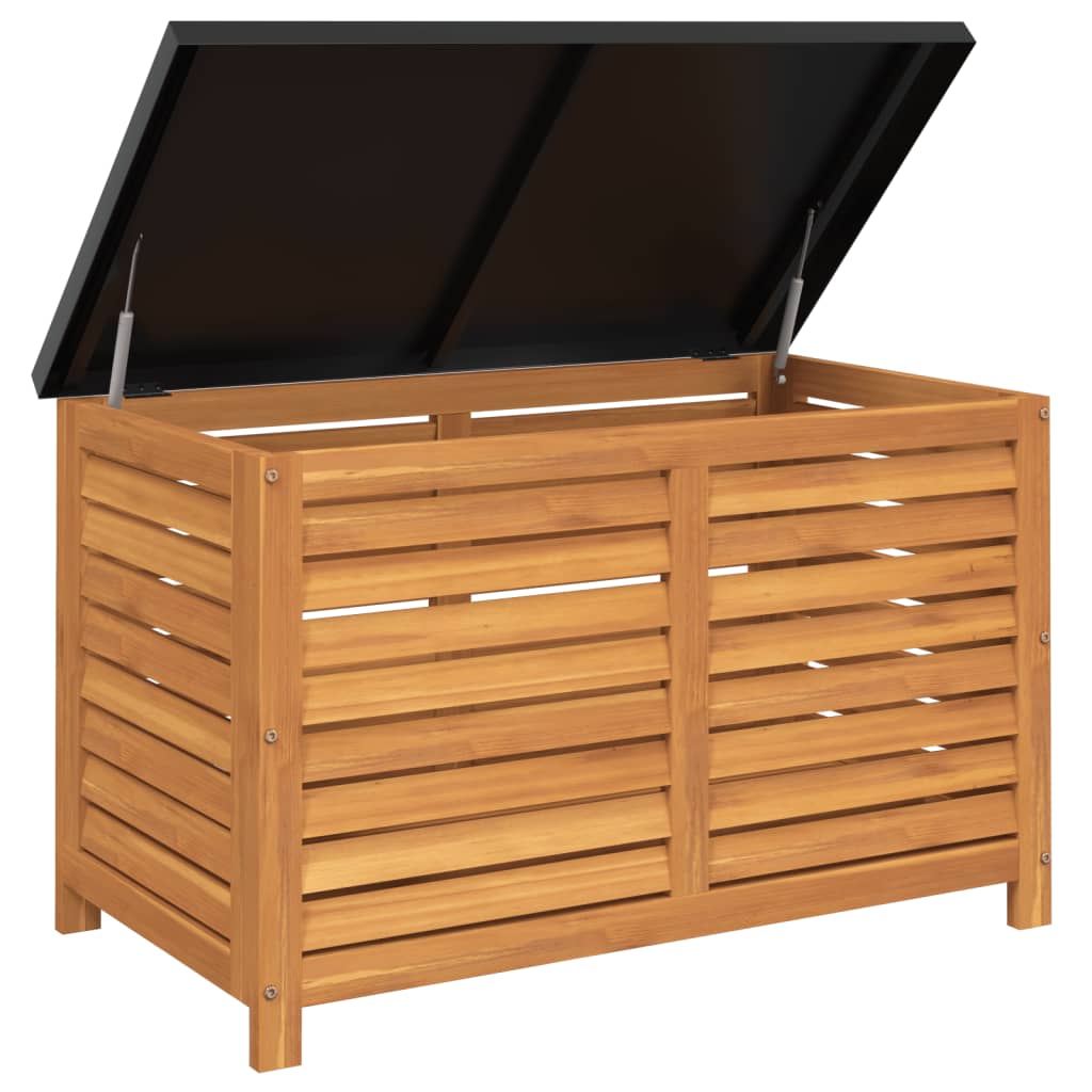 Boîte de rangement de jardin 90x48x55 cm bois massif d'acacia