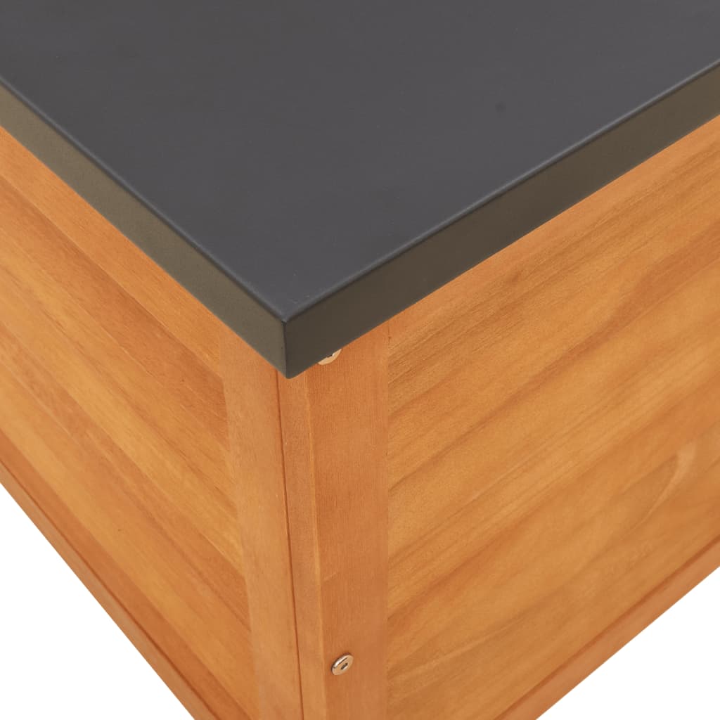 Boîte de rangement de jardin 90x48x55 cm bois massif d'acacia