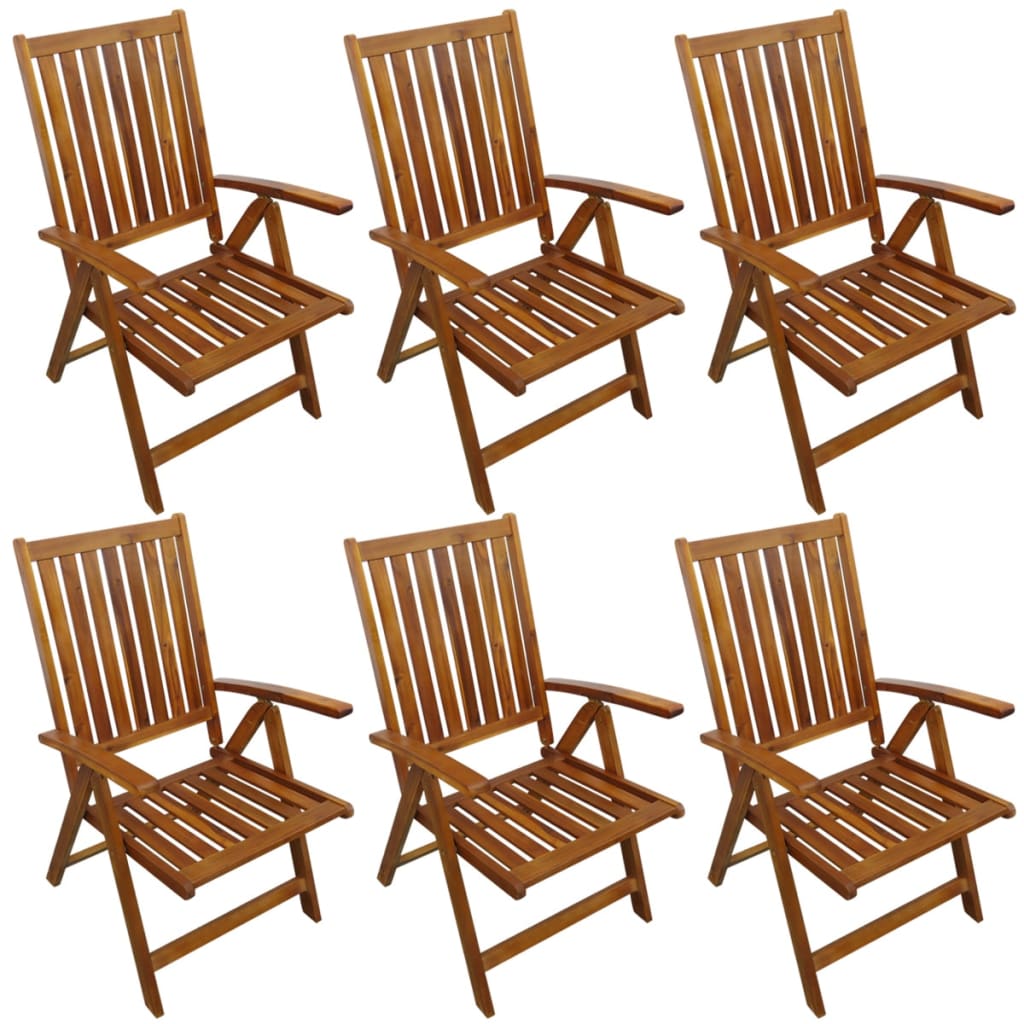 Jeu de salle à manger d'extérieur 7 pcs Bois d'acacia solide