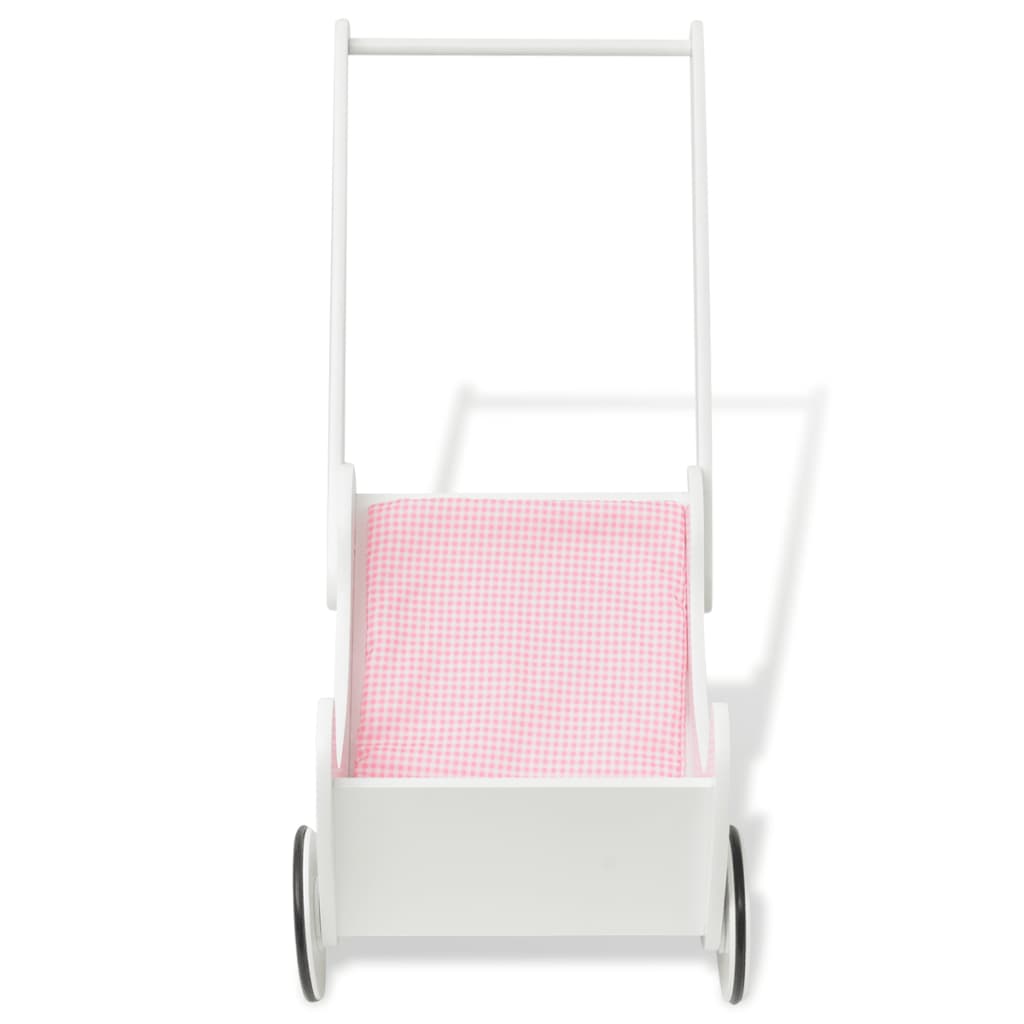 Poussette pour poupée Bois 53 x 25,7 x 50 cm Blanc