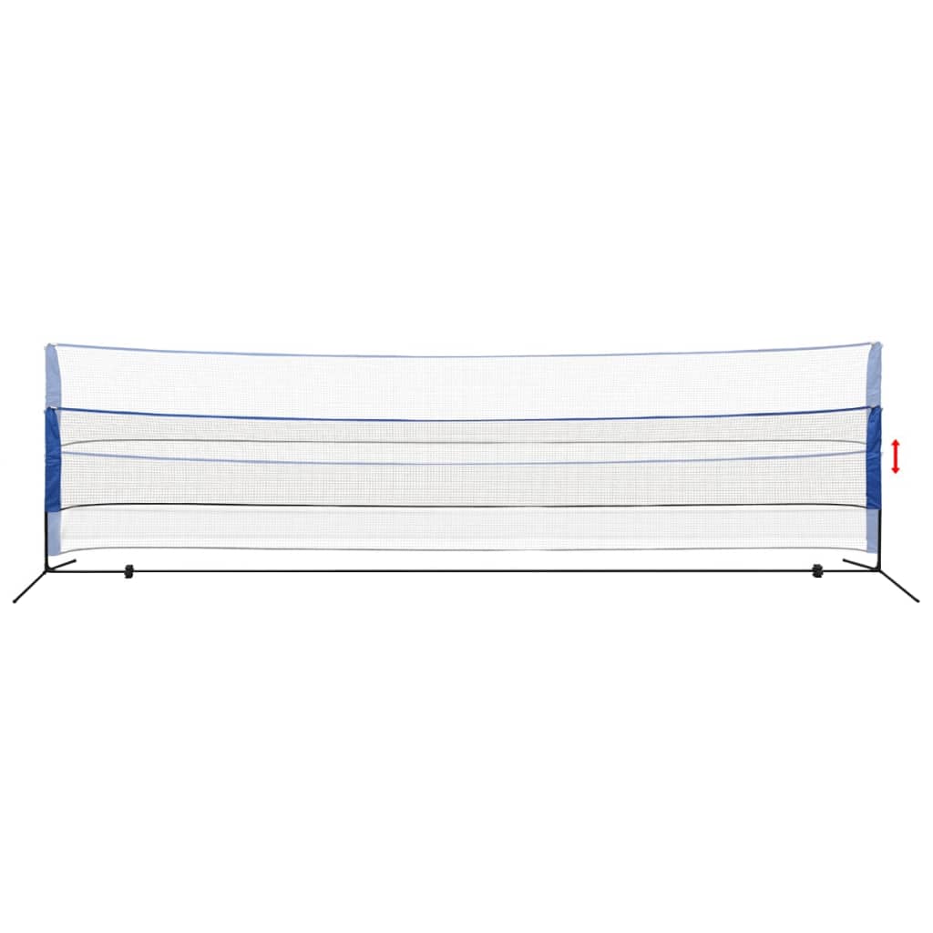 Filet de badminton avec volants 600 x 155 cm