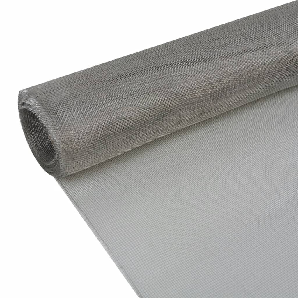 Écran en treillis Acier inoxydable 100x1000 cm Argenté