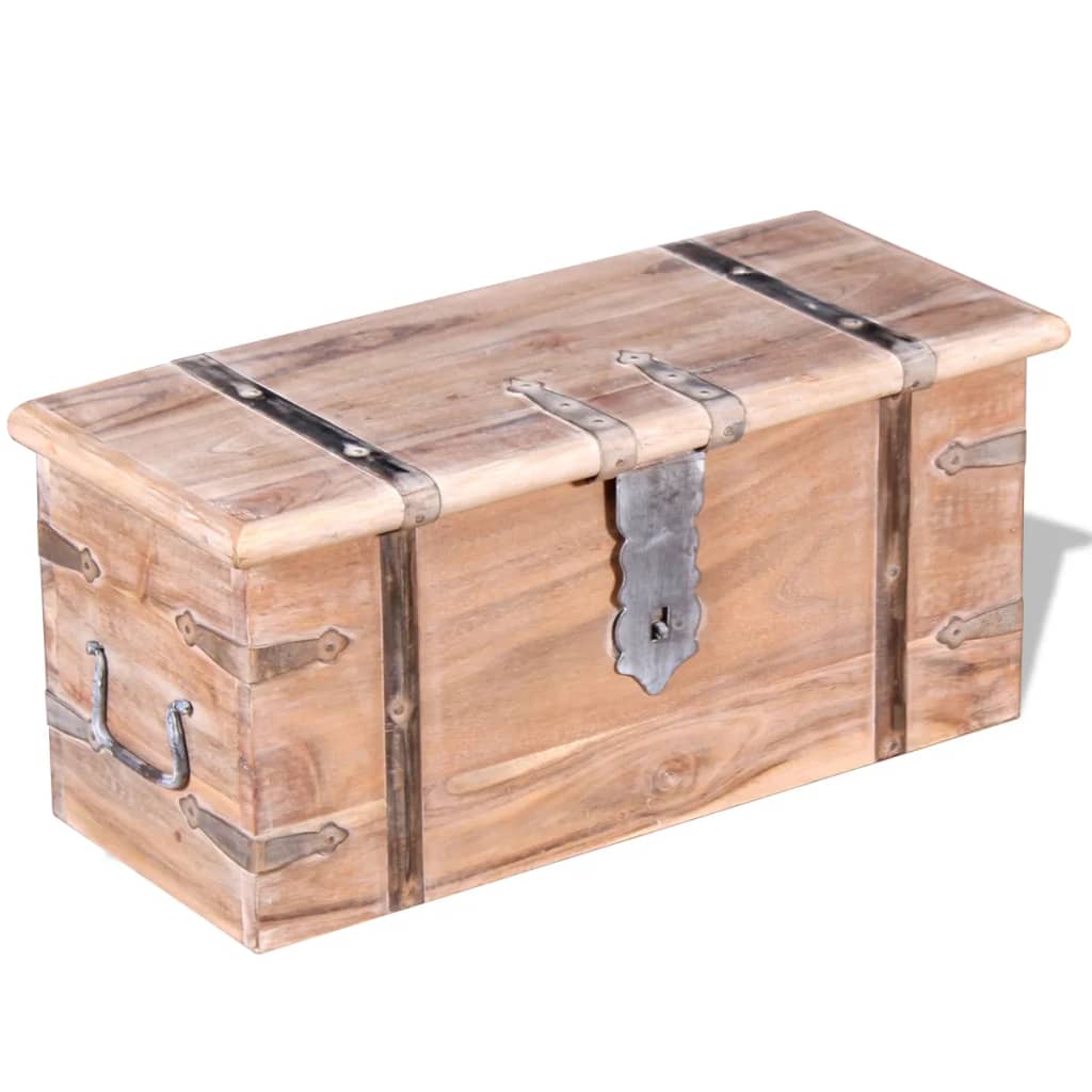 Ensemble de deux coffres de rangement Bois d'Acacia