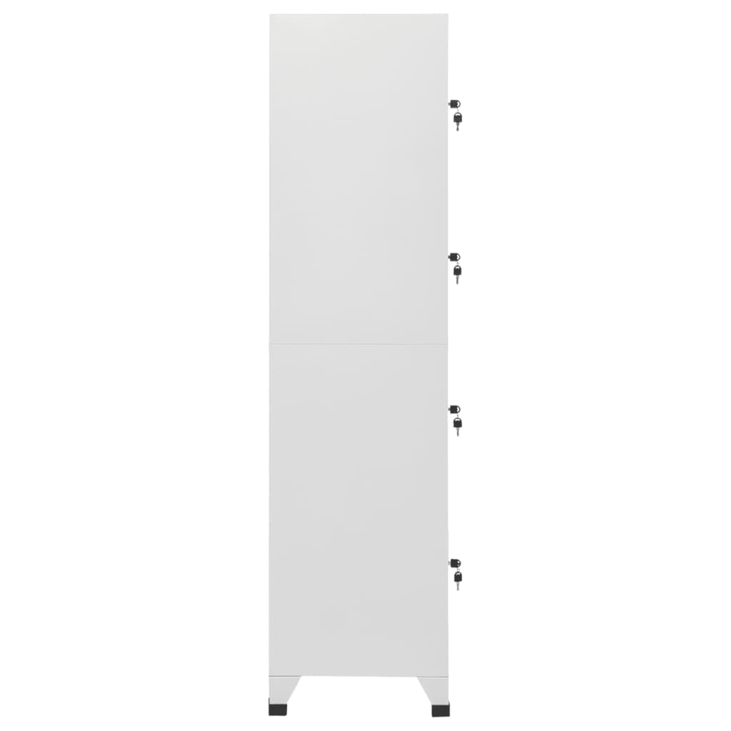 Armoire à casier avec 4 compartiments 38x45x180 cm