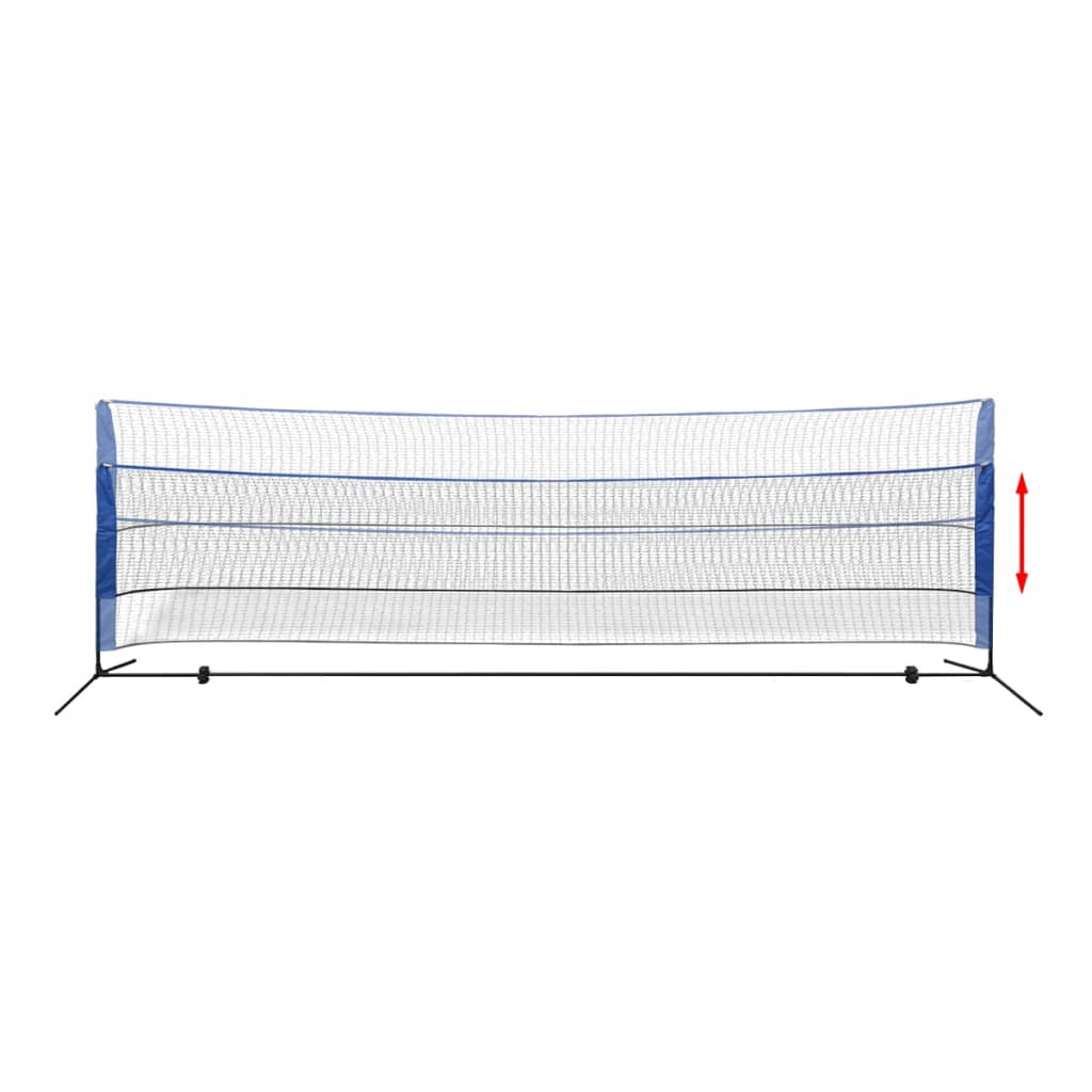 Filet de badminton avec volants 500 x 155 cm