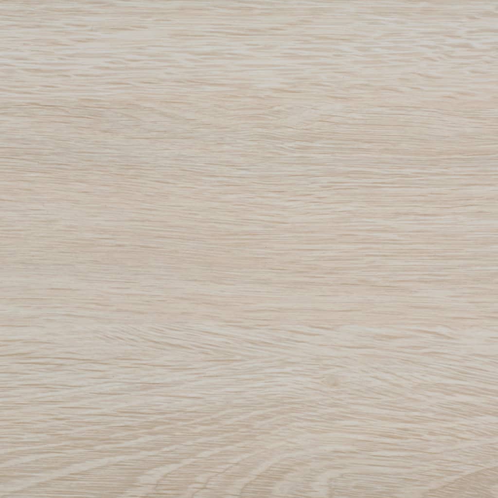 Planche de plancher PVC autoadhésif 5,02 m² 2 mm Blanc chêne