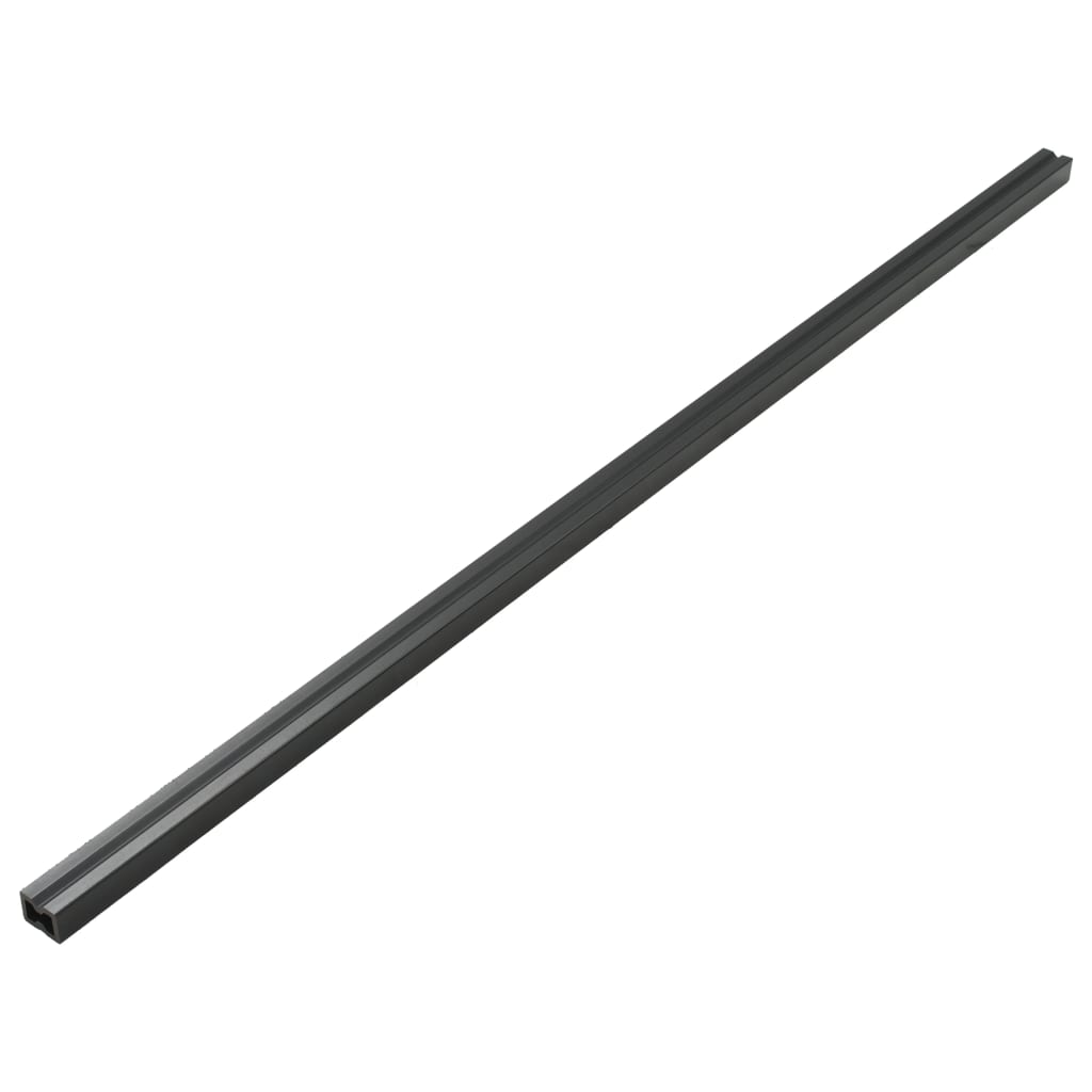 Panneaux de terrasse WPC avec accessoires 40m² 2,2m Anthracite