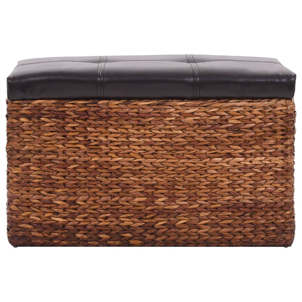 Banc avec 2 poufs Jacinthe d'eau Marron et noir