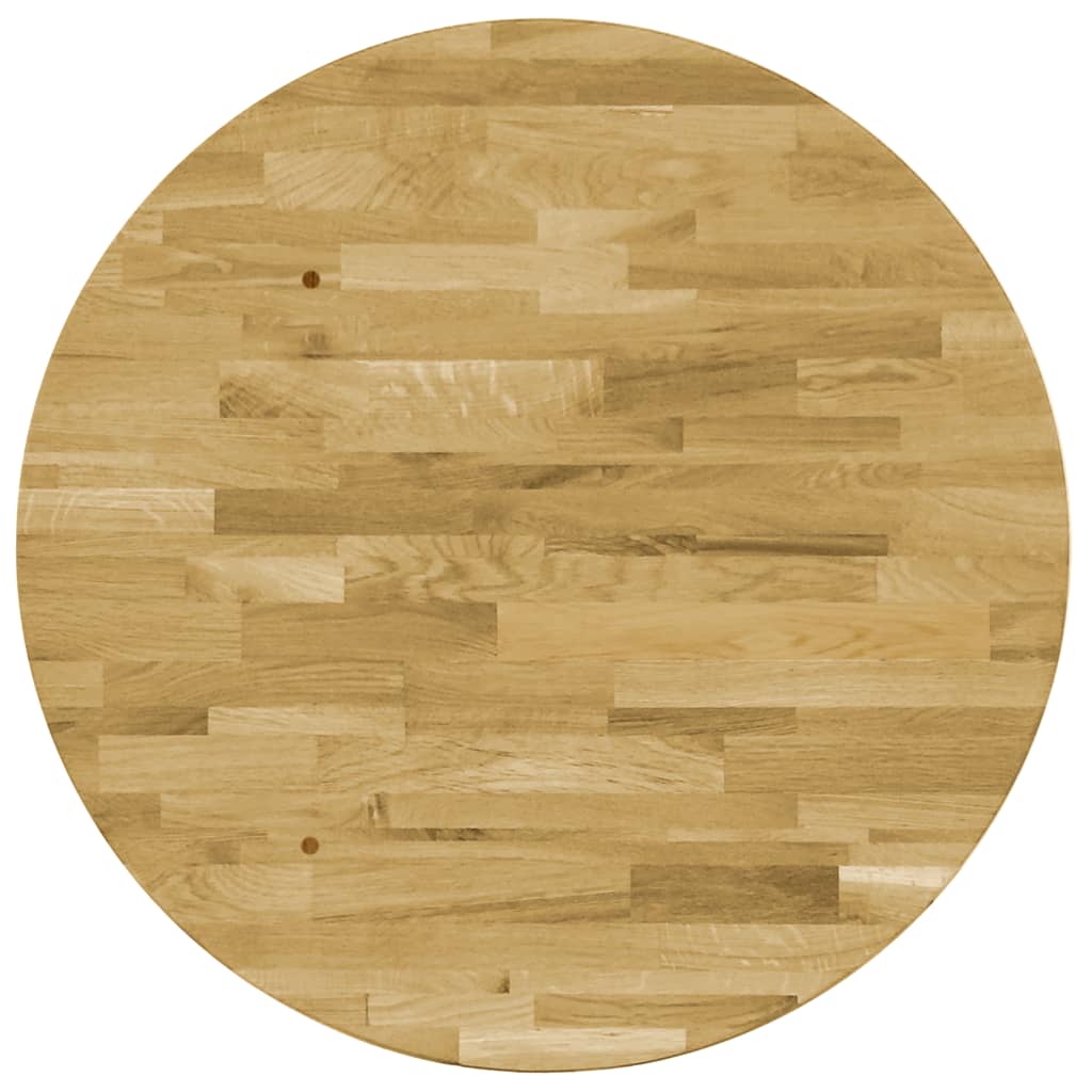 Dessus de table Bois de chêne massif Rond 44 mm 700 mm