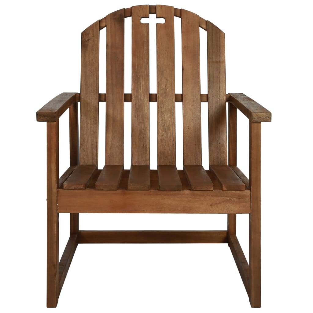 Chaises de jardin 2 pcs Bois d'acacia solide