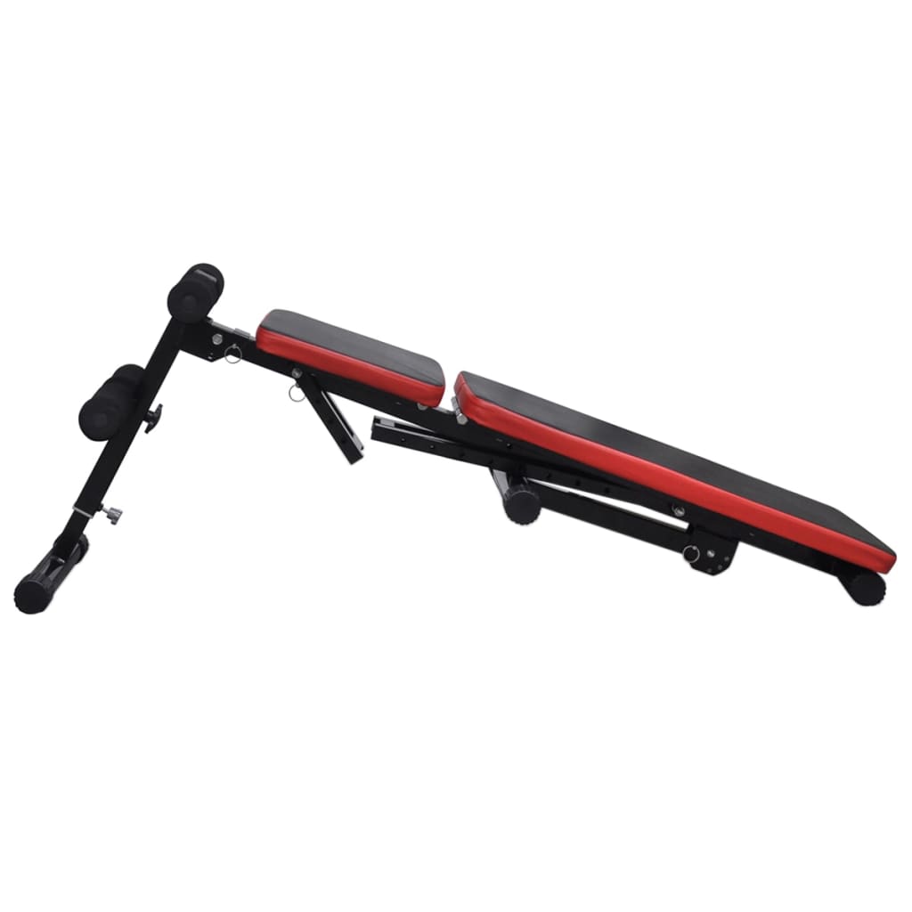 Banc d'entraînement réglable avec jeu d'haltères 60,5 kg