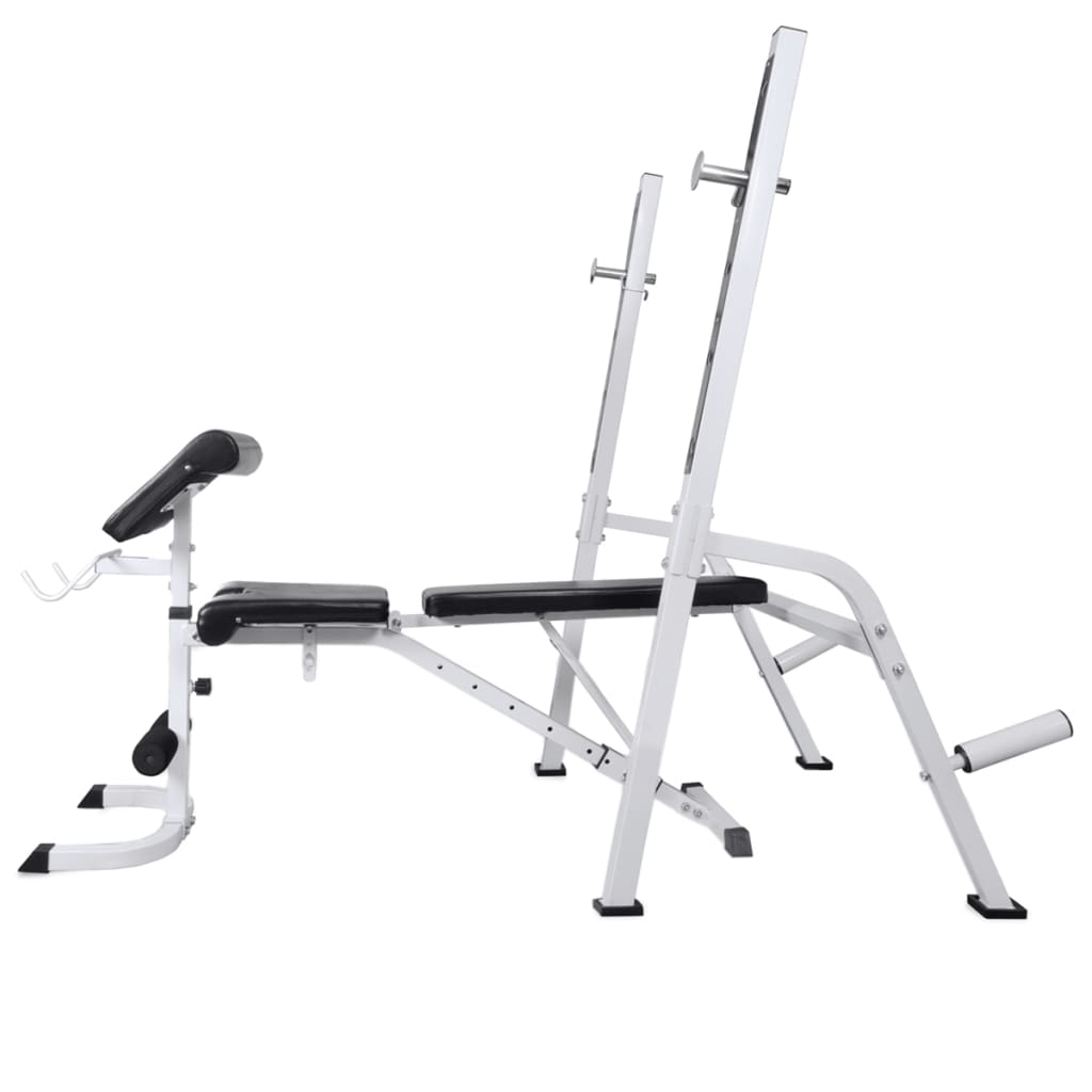 Banc d'entraînement et support de poids jeu d'haltères 60,5 kg