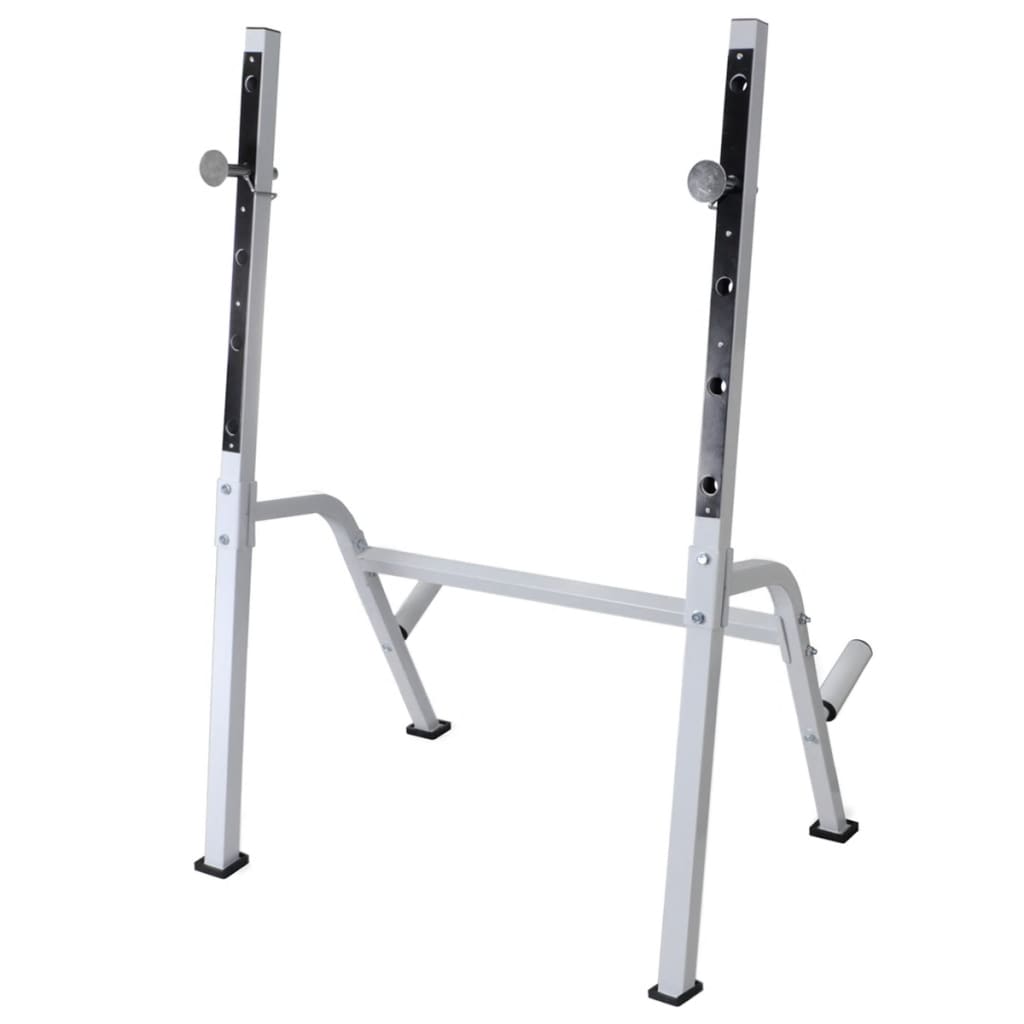 Banc d'entraînement et support de poids jeu d'haltères 60,5 kg
