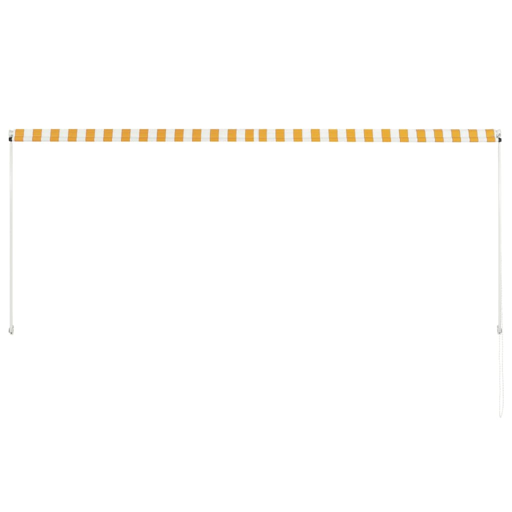 Auvent rétractable 300x150 cm Jaune et blanc