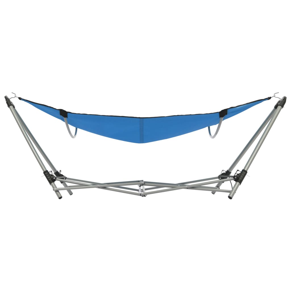 Hamac avec support pliable Bleu