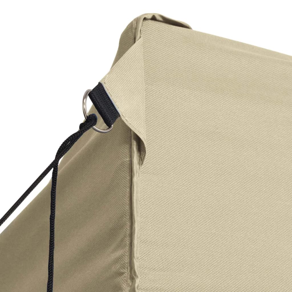Tente pliable avec 3 parois 3 x 4,5 m Crème