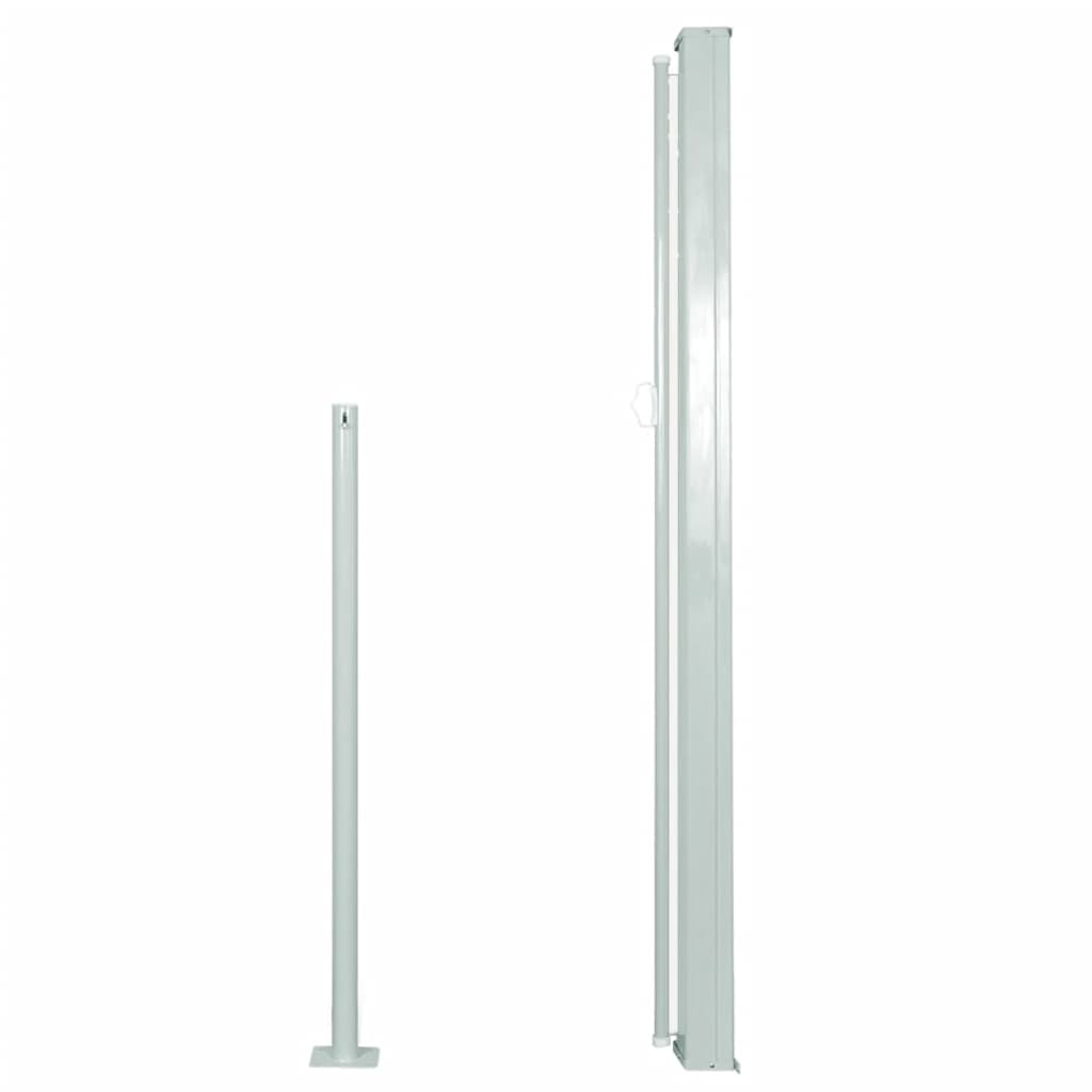Auvent latéral rétractable 140 x 300 cm Blanc cassé