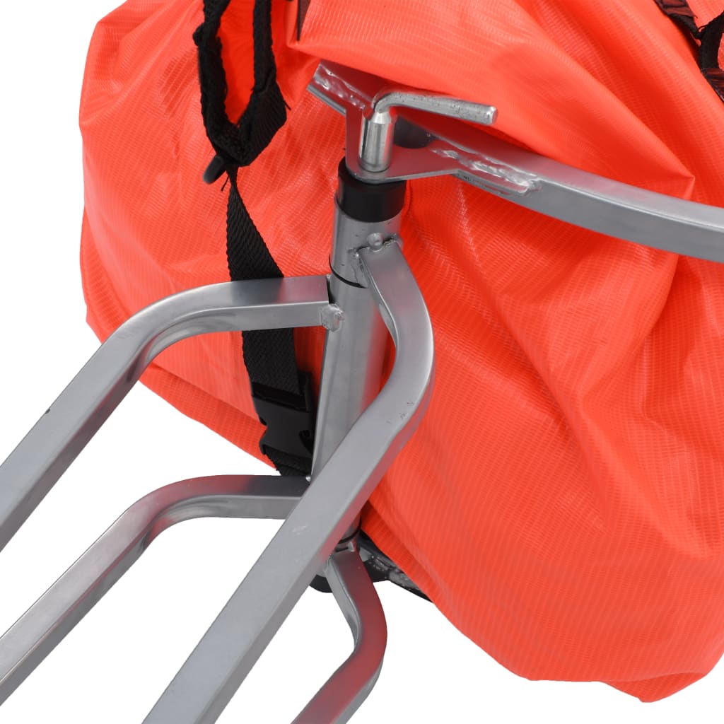 Remorque à bagages pour vélo avec sac Orange et noir