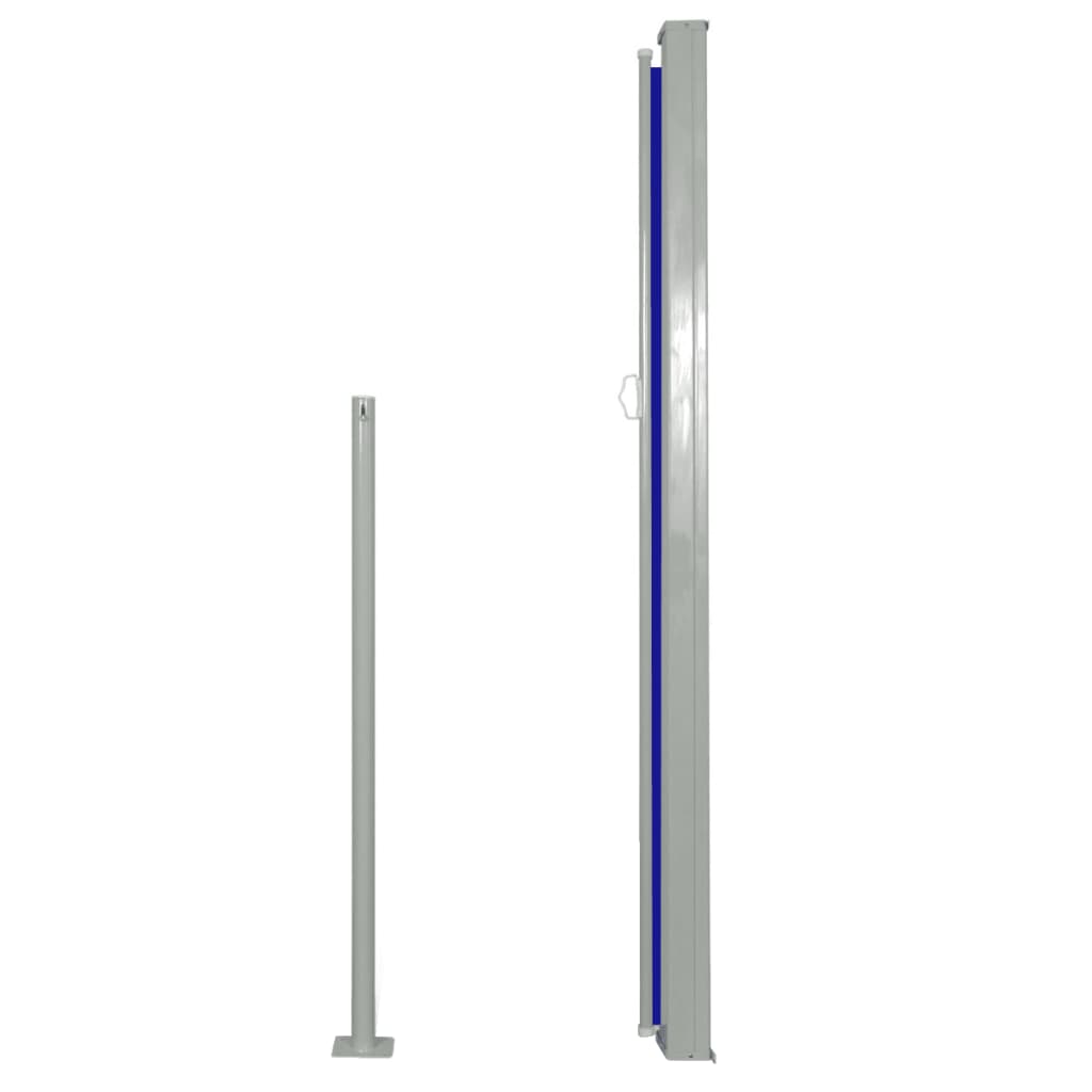 Auvent latéral rétractable 160 x 500 cm Bleu
