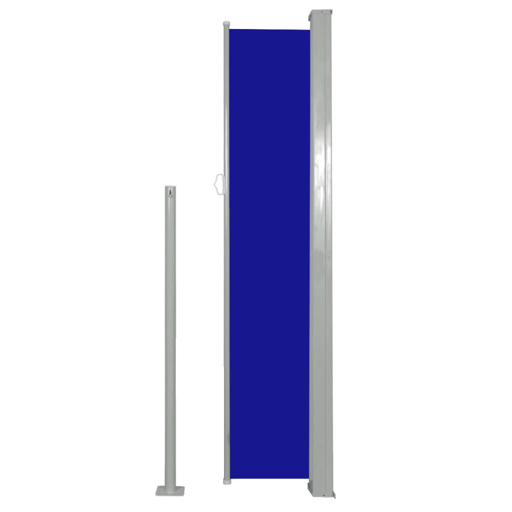 Auvent latéral rétractable 160 x 500 cm Bleu