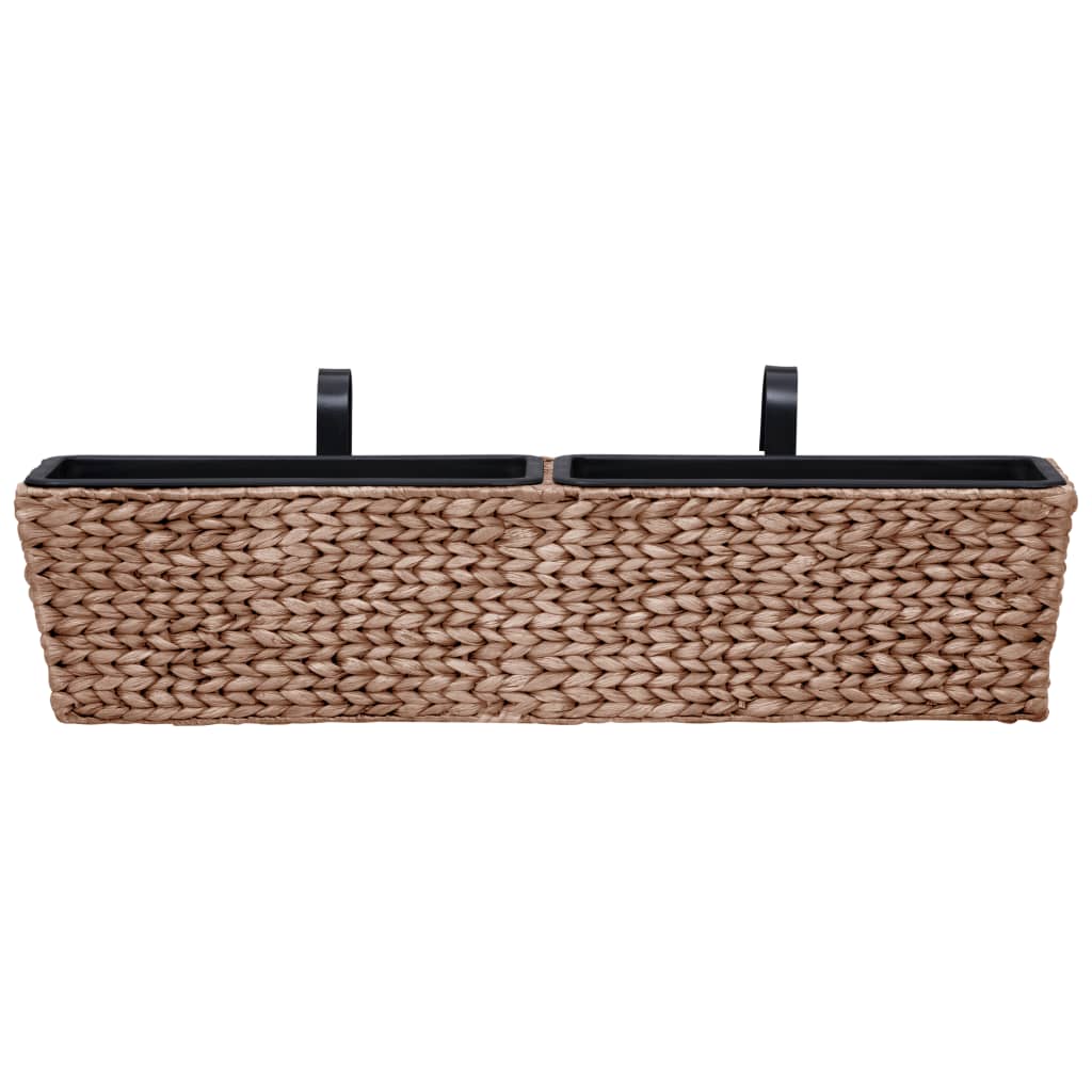 Jardinières 2 pcs Jacinthe d'eau Marron