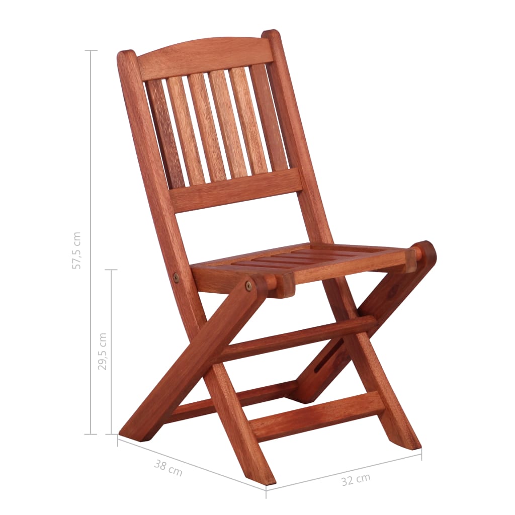 Chaises de salle à manger pour enfants 2 pcs Bois d'eucalyptus