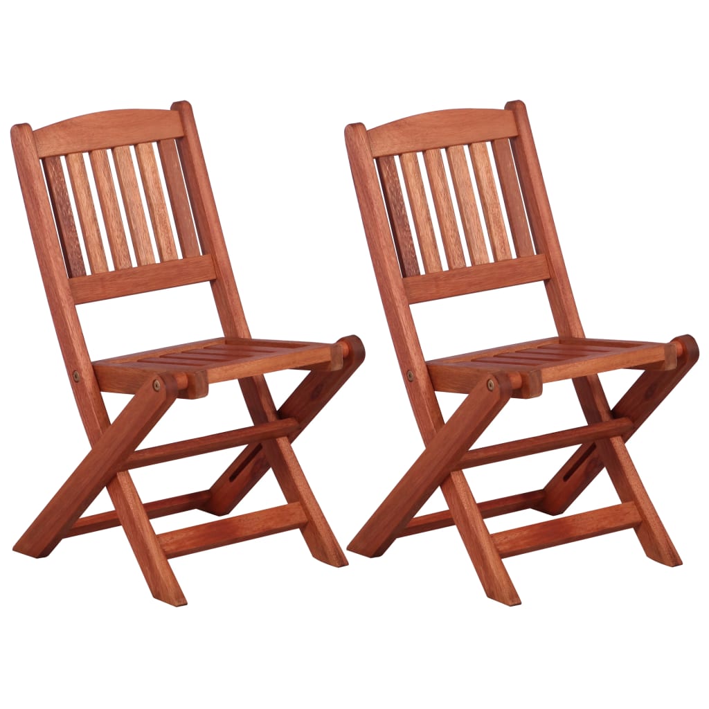 Ensemble de bistro 3 pcs pour enfants Bois d'eucalyptus solide