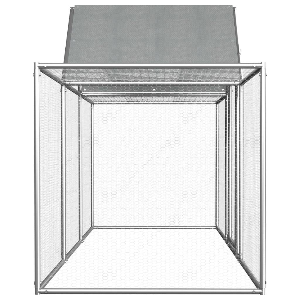 Poulailler 3 x 1 x 1,5 m Acier galvanisé