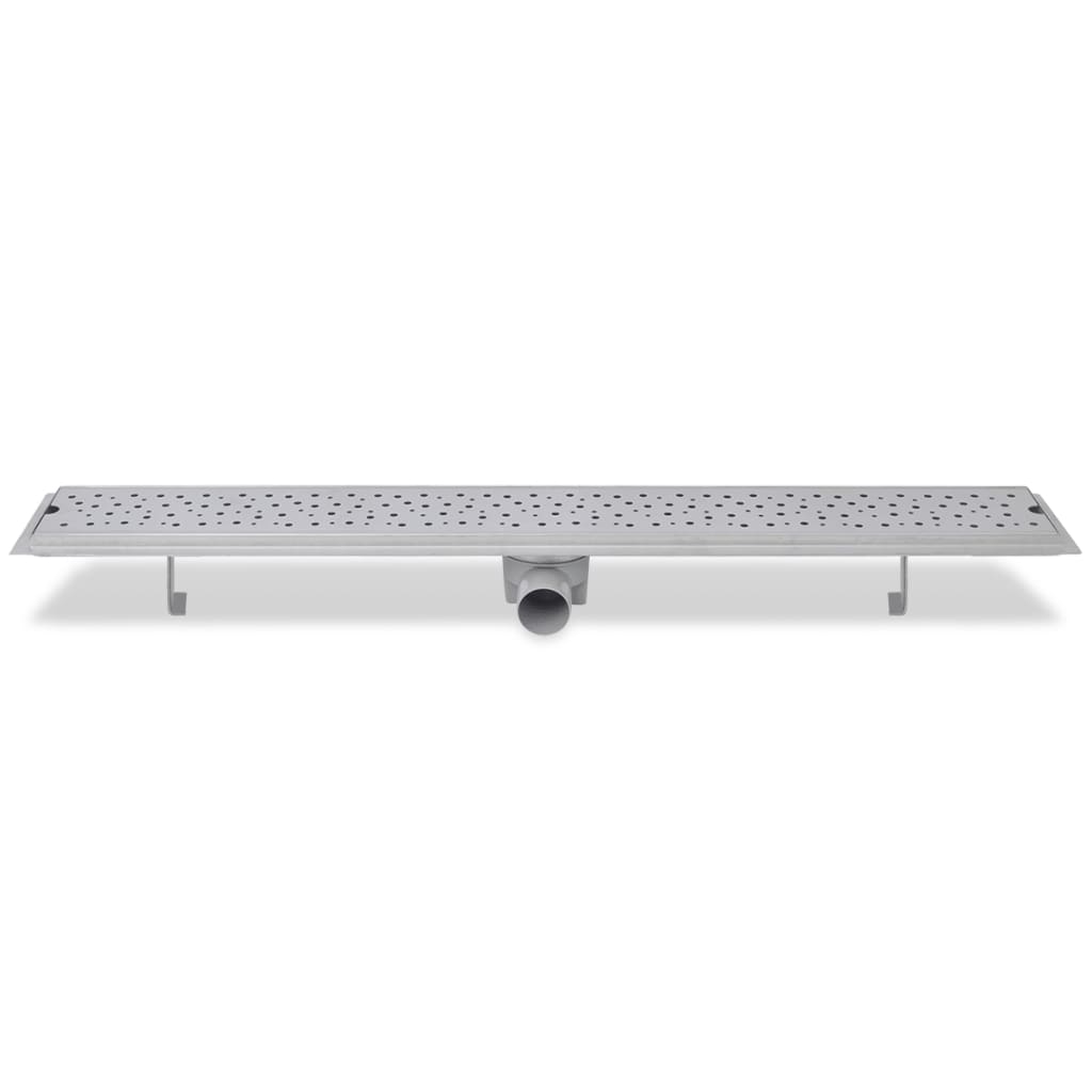 Drain de douche linéaire 2 pcs 930 x 140 mm Acier inoxydable
