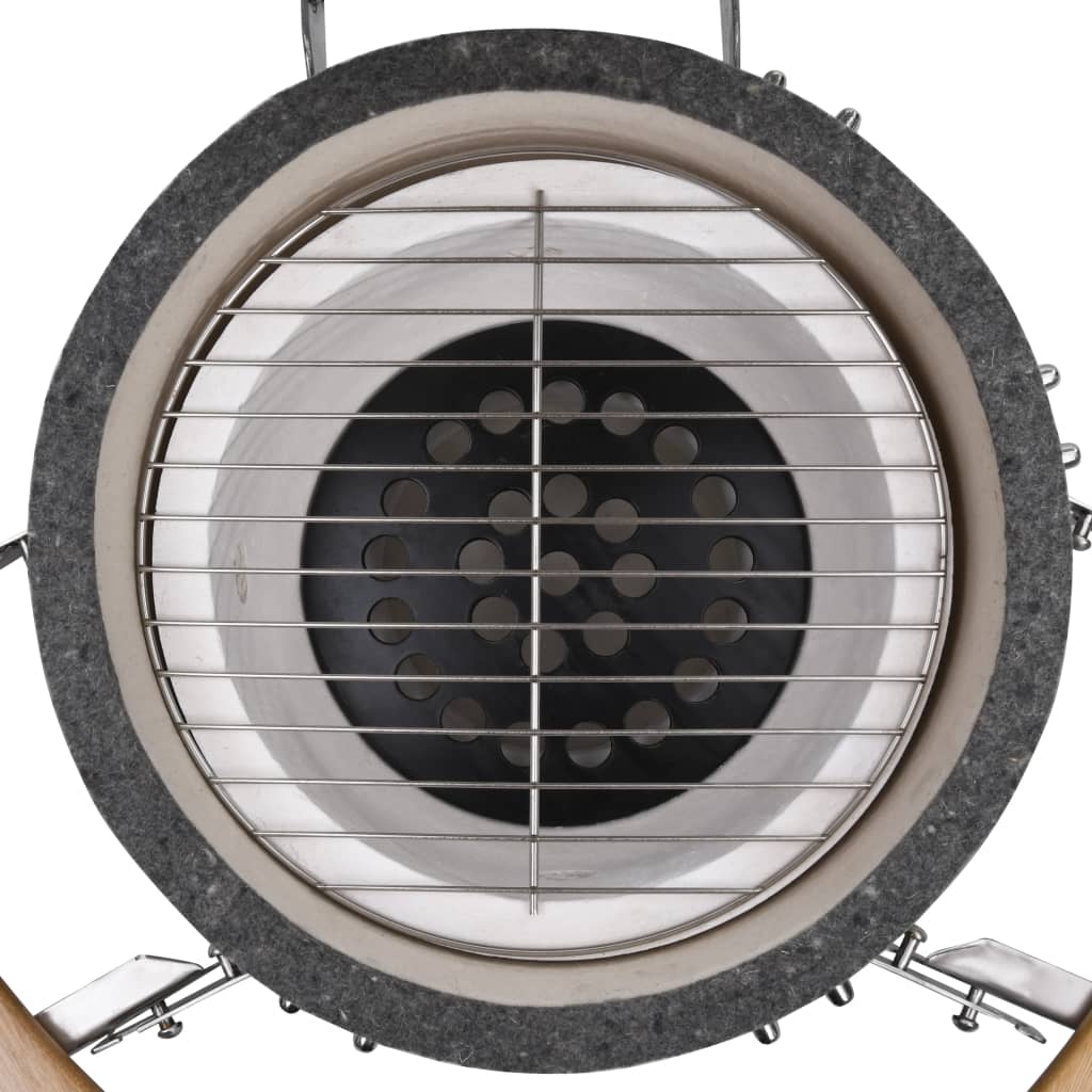 Kamado Barbecue au charbon de bois en céramique 44 cm