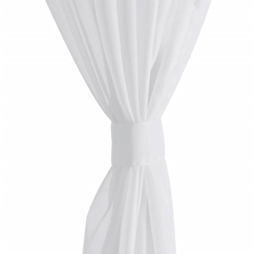 Rideau fin Blanc 140x245 cm 2 pcs