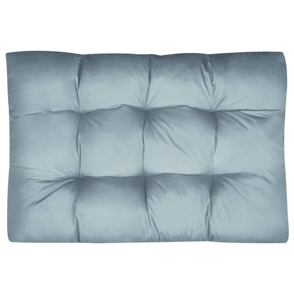 Coussin de siège rembourré Gris 120x80x10 cm