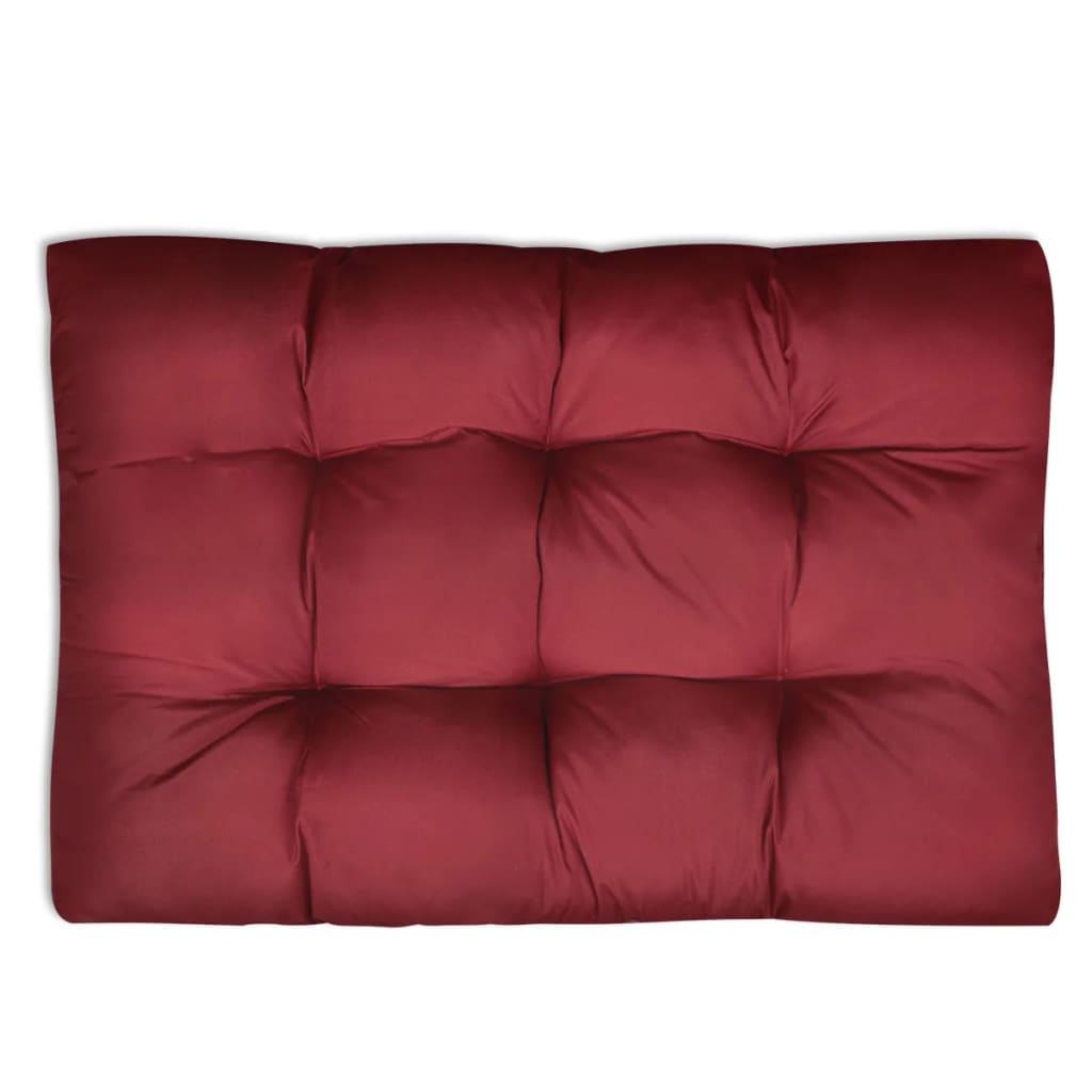 Coussin de siège rembourré Bordeaux 120 x 80 x 10 cm