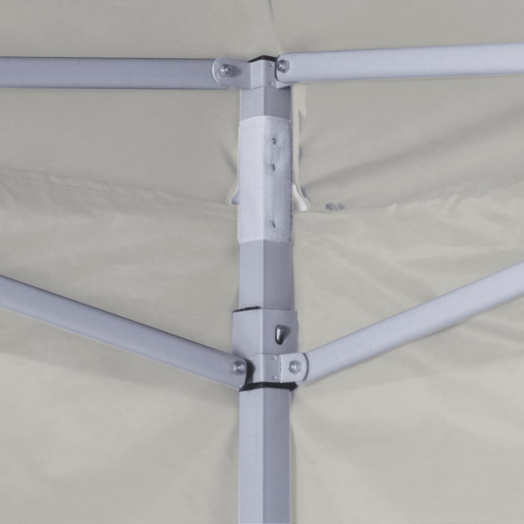 Tente pliable avec 4 parois Crème 3 x 3 m