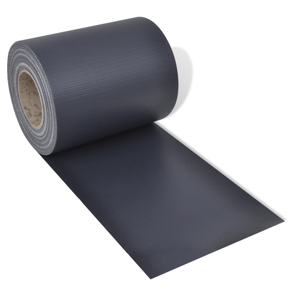 Écran d'intimité de jardin PVC 70 x 0,19 m Gris foncé