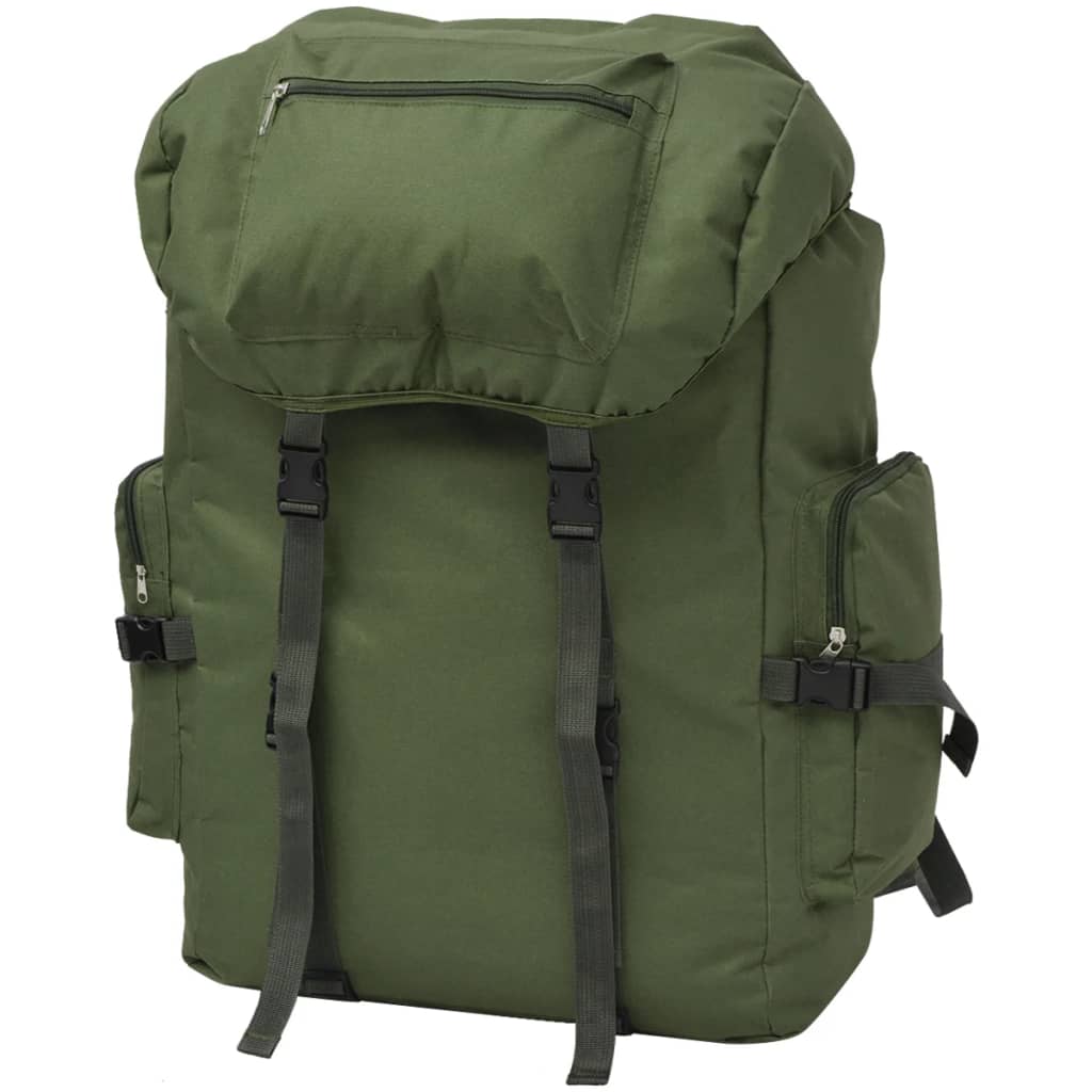 Sac à dos en style d'armée 65 L Vert