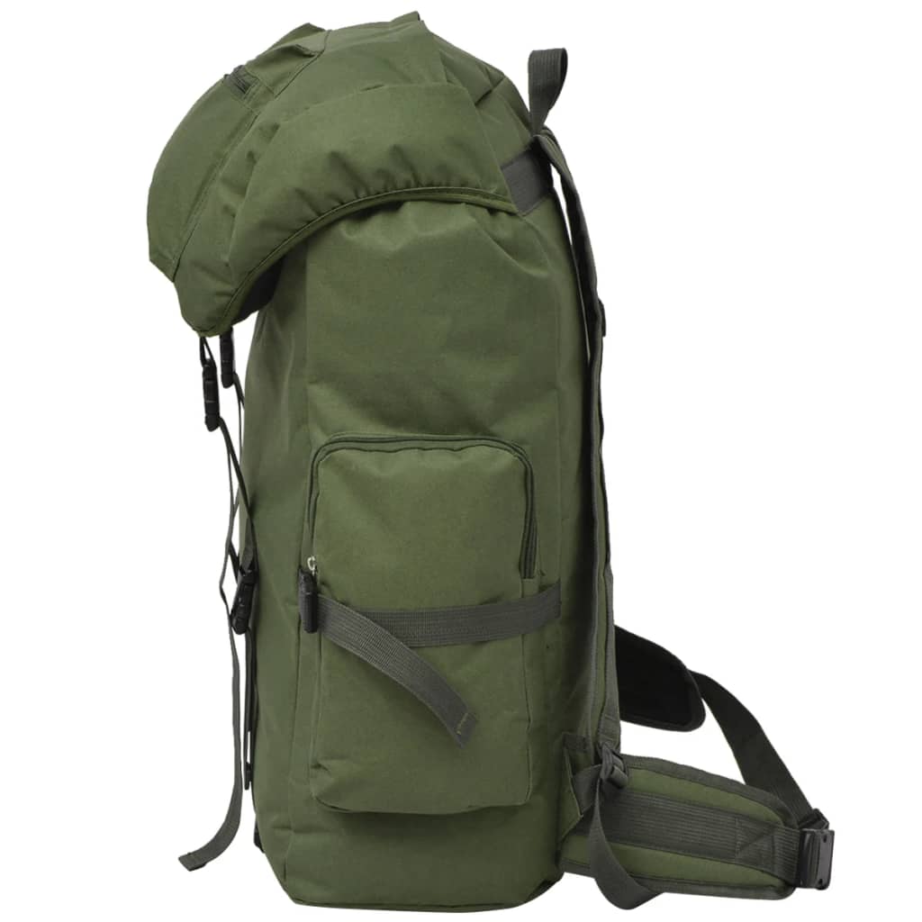 Sac à dos en style d'armée 65 L Vert