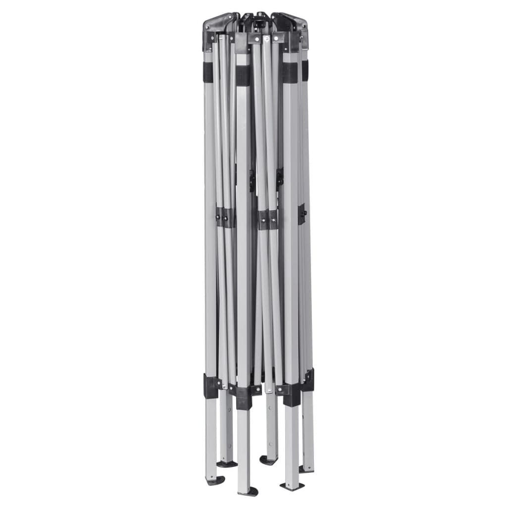 Chapiteau hexagonal et 6 parois latérales 3,6x3,1 m Blanc crème