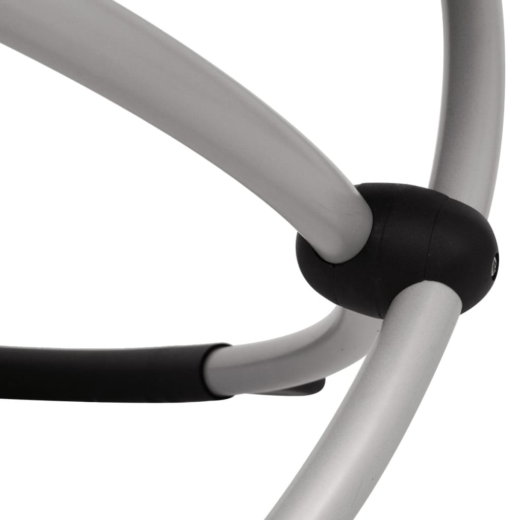 Chaise longue géométrique d'extérieur Acier Noir et gris