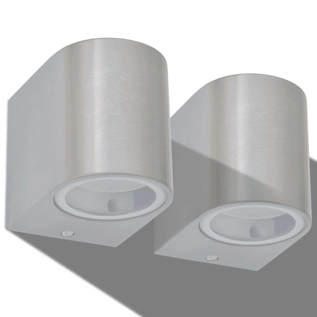 Applique murale LED d'extérieur 2 pièces Ronde vers le bas