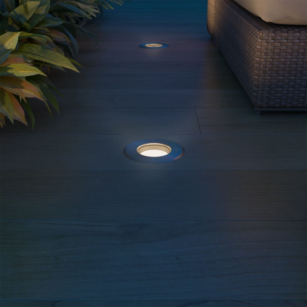 Lampe LED encastrable au sol d'extérieur 3 pièces Rond
