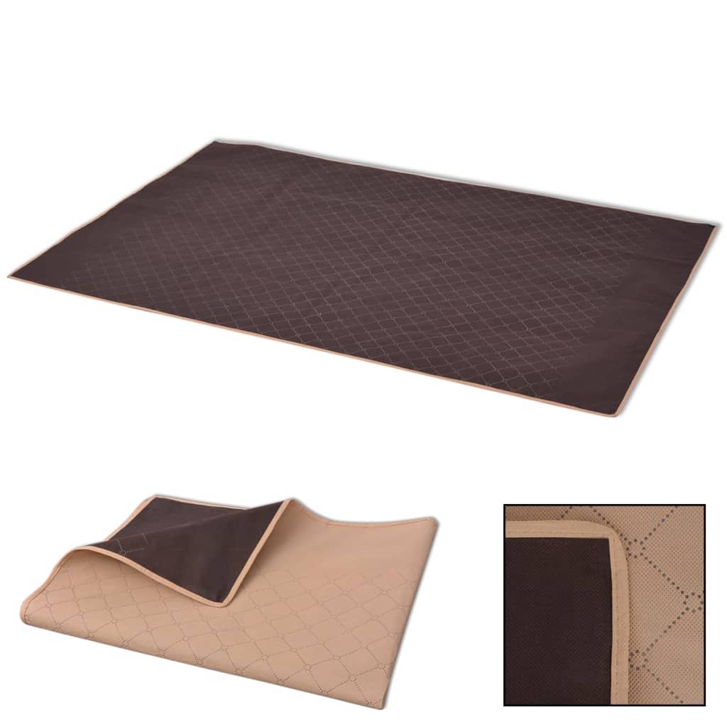 Couverture de pique-nique Beige et marron 100 x 150 cm