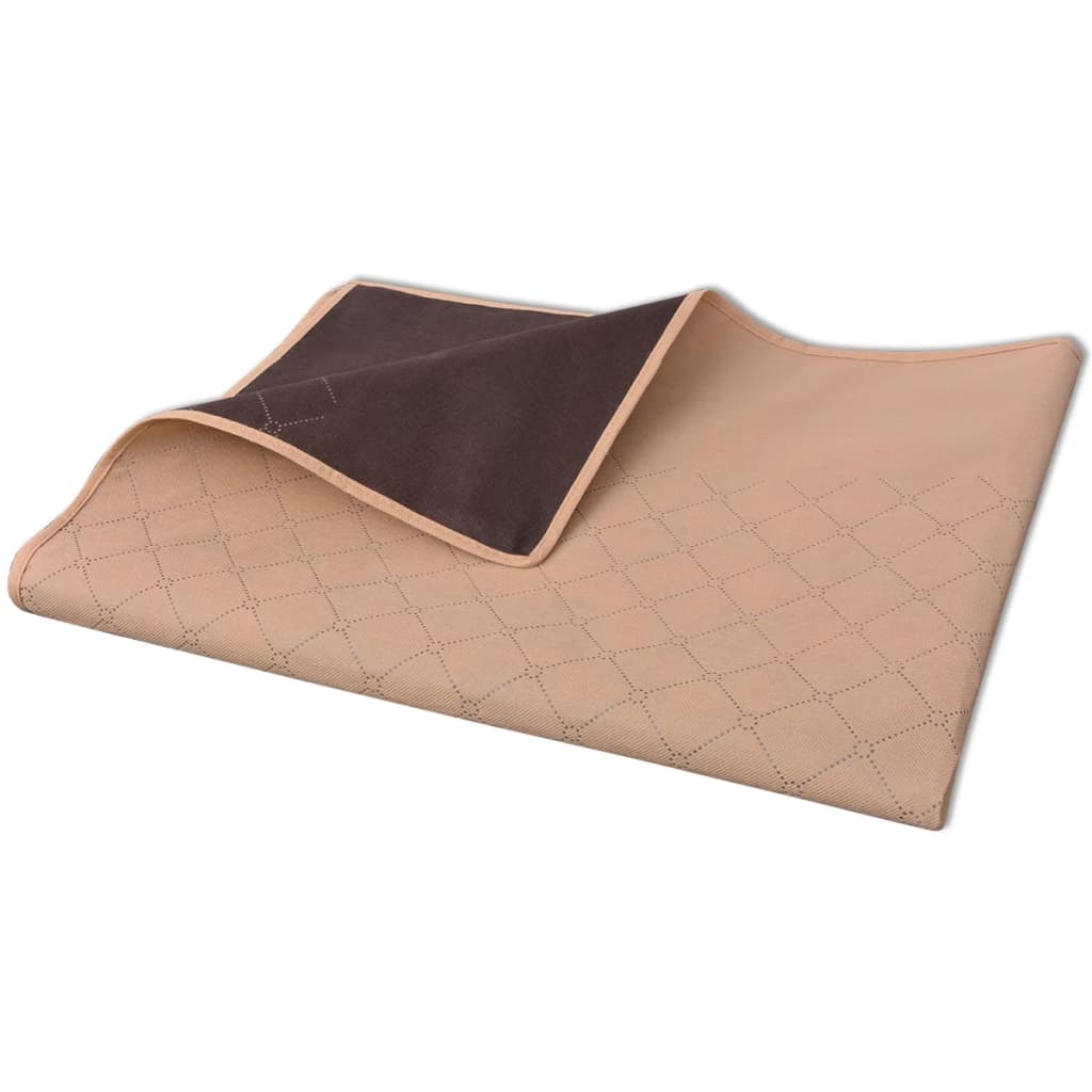 Couverture de pique-nique Beige et marron 100 x 150 cm