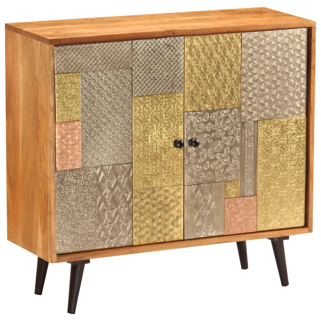 Buffet 80 x 30 x 75 cm Bois d'acacia massif