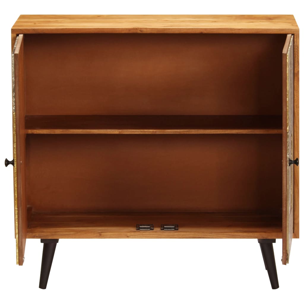 Buffet 80 x 30 x 75 cm Bois d'acacia massif